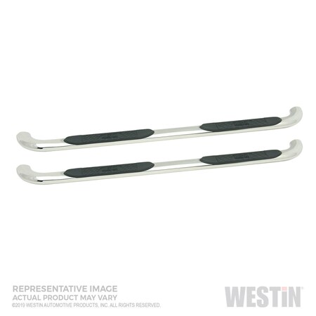 Westin Automotive 19-C SILVERADO/SIERRA 1500 DBL CAB STAINLESS STEEL PLATINUM 4 OVAL NERF BARS 21-4120